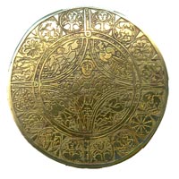 An acid etched copy of the Fuller Brooch